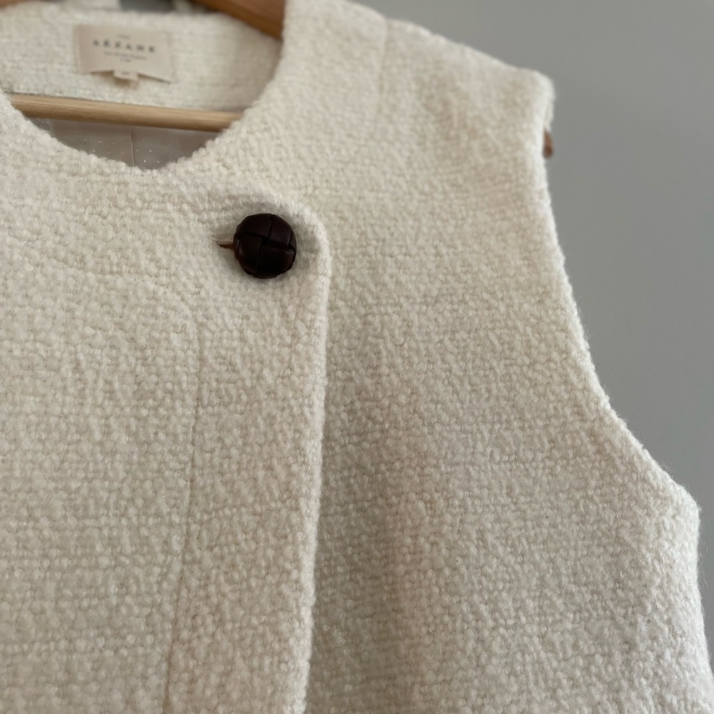 Sezane Cream Vest - Picture 7 of 10